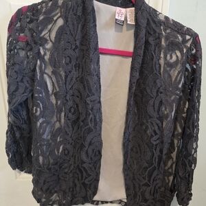 Love on a Hanger Black Lace Cardigan